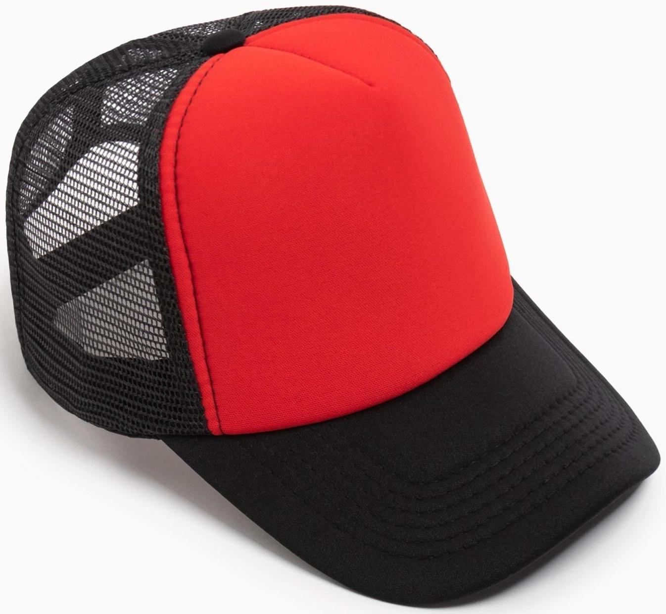 Бейсболка с сеткой MINAKU, цвет красный, размер 56-58