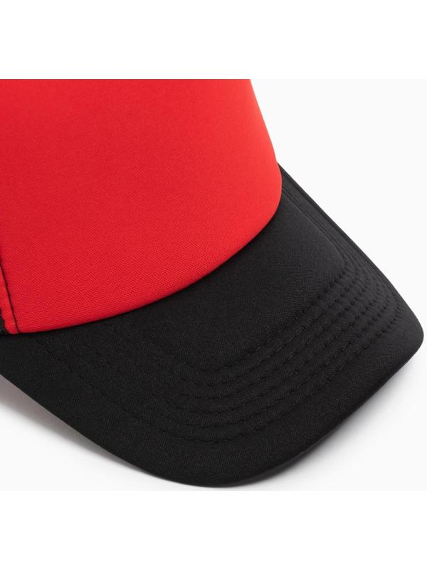 Бейсболка с сеткой MINAKU, цвет красный, размер 56-58