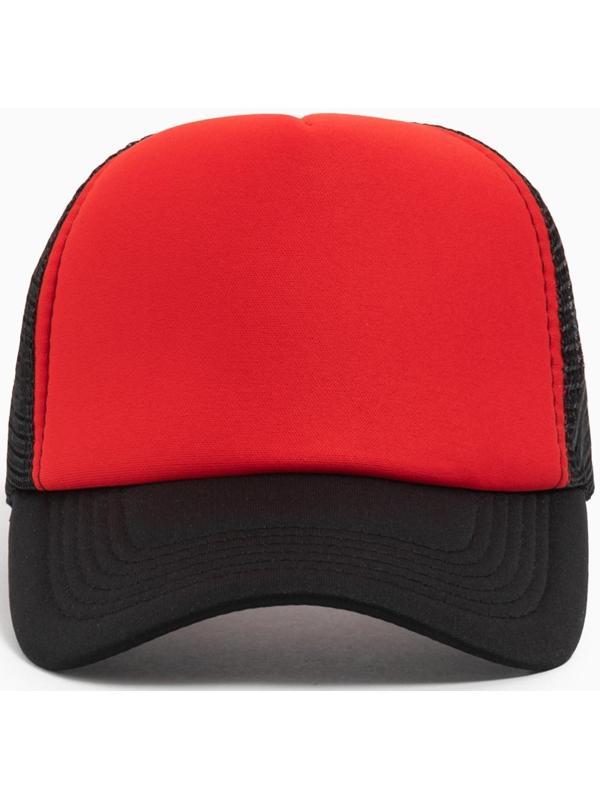 Бейсболка с сеткой MINAKU, цвет красный, размер 56-58