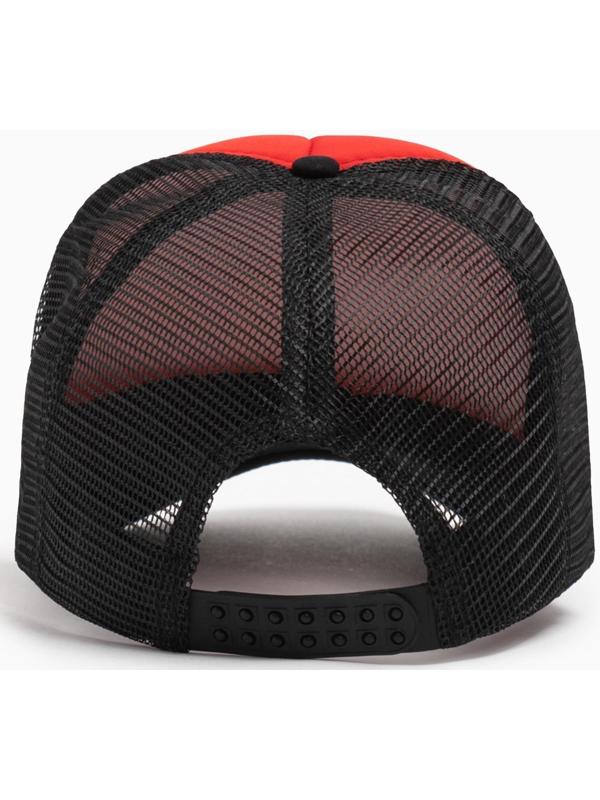 Бейсболка с сеткой MINAKU, цвет красный, размер 56-58