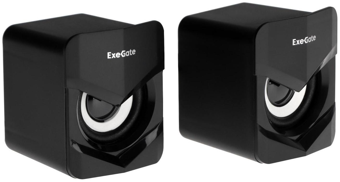Компьютерные колонки 2.0 ExeGate Accord 200,  2х3Вт, USB, подсветка, черные