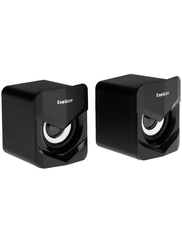 Компьютерные колонки 2.0 ExeGate Accord 200,  2х3Вт, USB, подсветка, черные