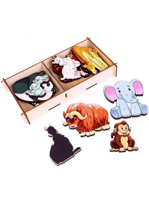 Набор «Травоядные животные на магнитах» 12 деталей