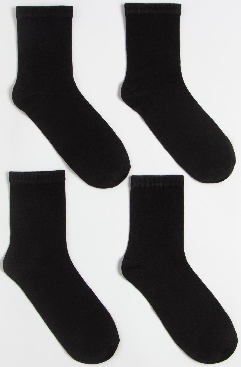 Набор носков MINAKU, 4 пары, цвет черный, р-р 41-43 (27 см)