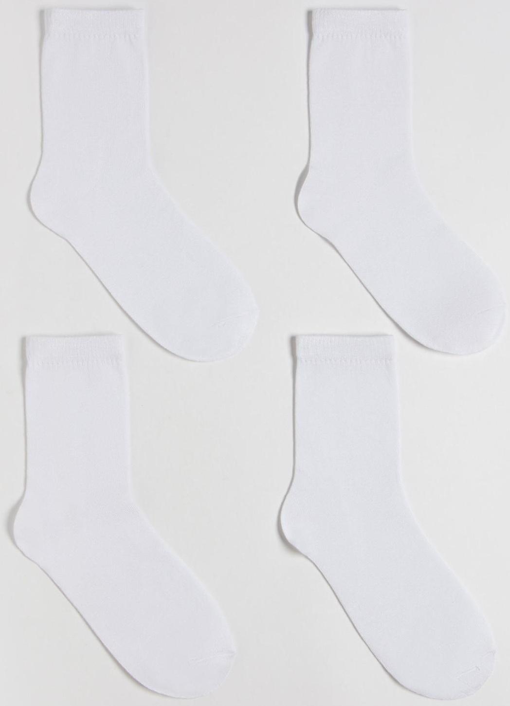 Набор носков MINAKU, 4 пары, цвет белый, р-р 41-43 (27 см)