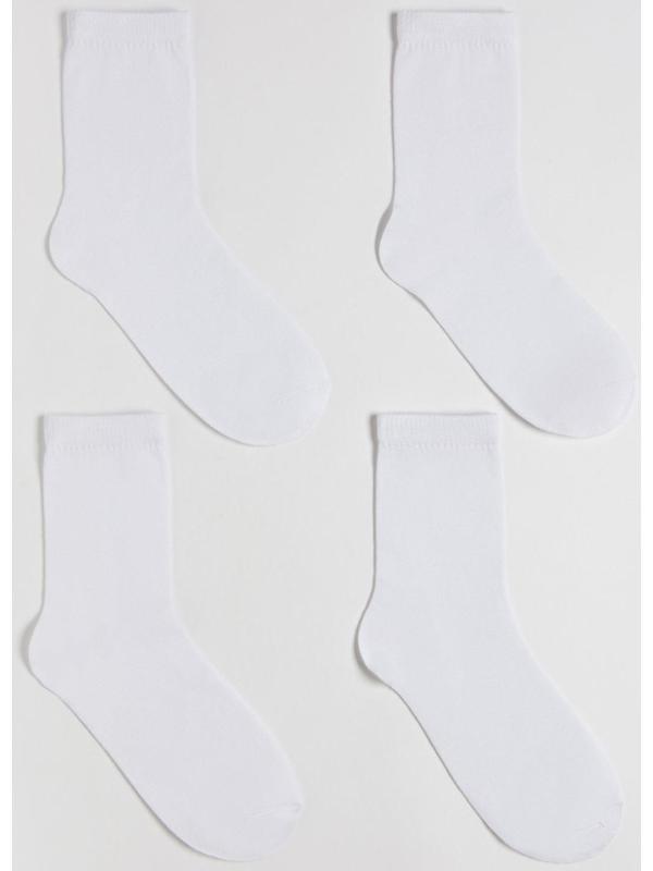 Набор носков MINAKU, 4 пары, цвет белый, р-р 41-43 (27 см)