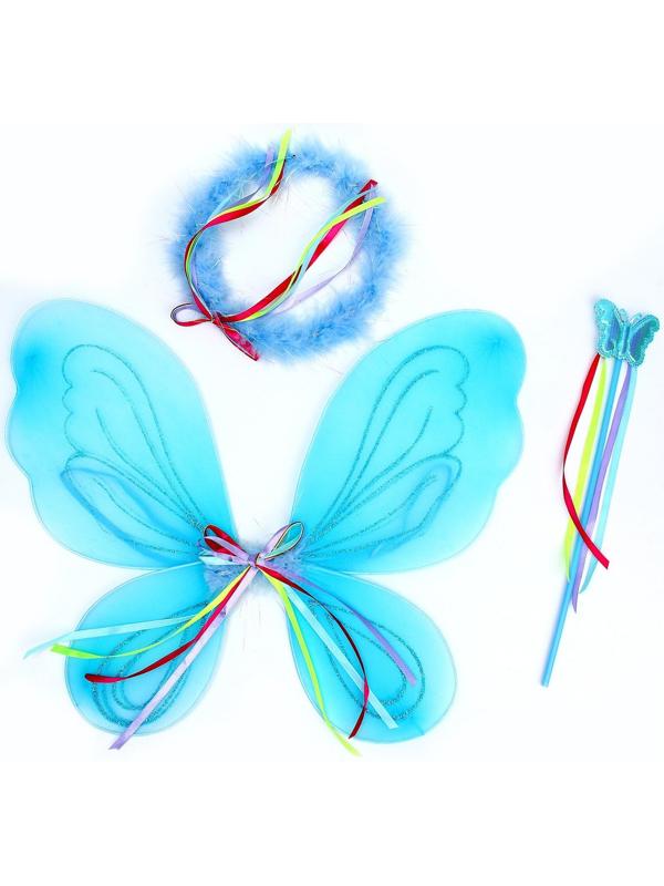 Карнавальный набор «Фея», 4 предмета: юбка, крылья, жезл, нимб