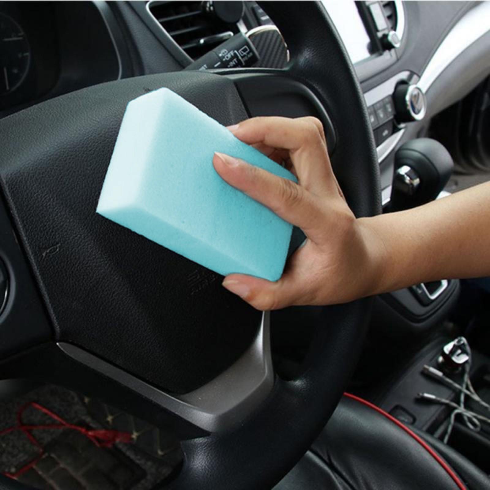 Губка для ухода за автомобилем TORSO, 10×6×2 см, голубая