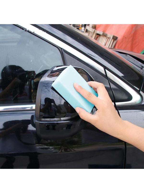 Губка для ухода за автомобилем TORSO, 10×6×2 см, голубая