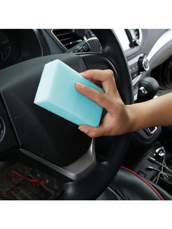 Губка для ухода за автомобилем TORSO, 10×6×2 см, голубая