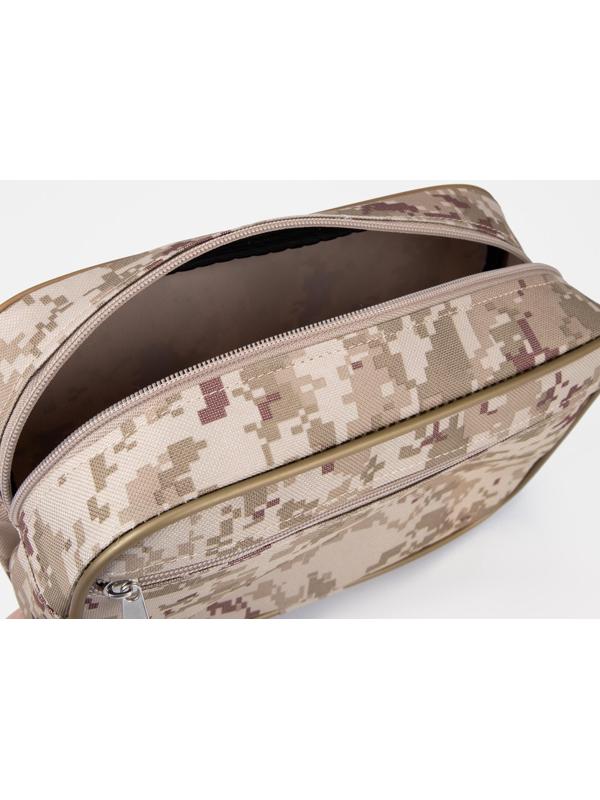 Косметичка на молнии, цвет бежевый