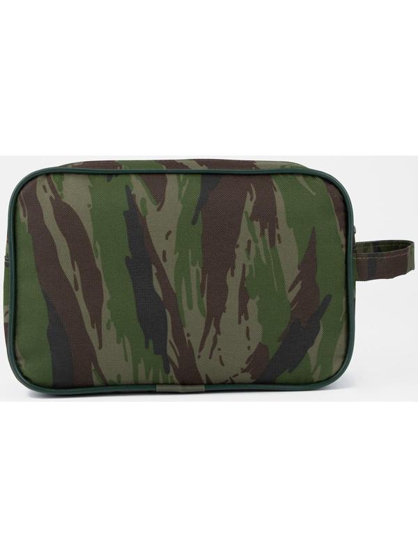 Косметичка на молнии, цвет зелёный/камуфляж