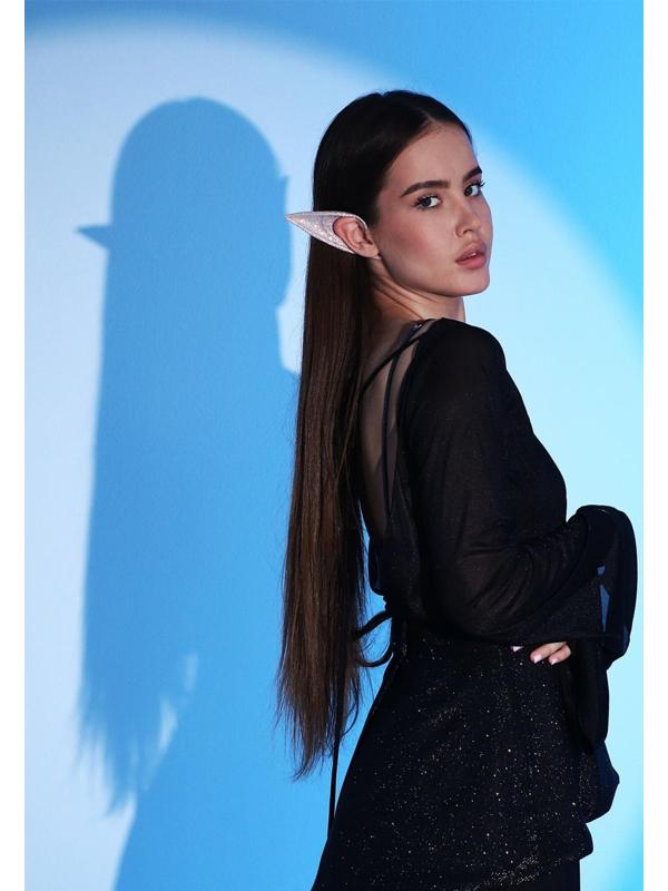 Карнавальные ушки Эльф, цвет серебро