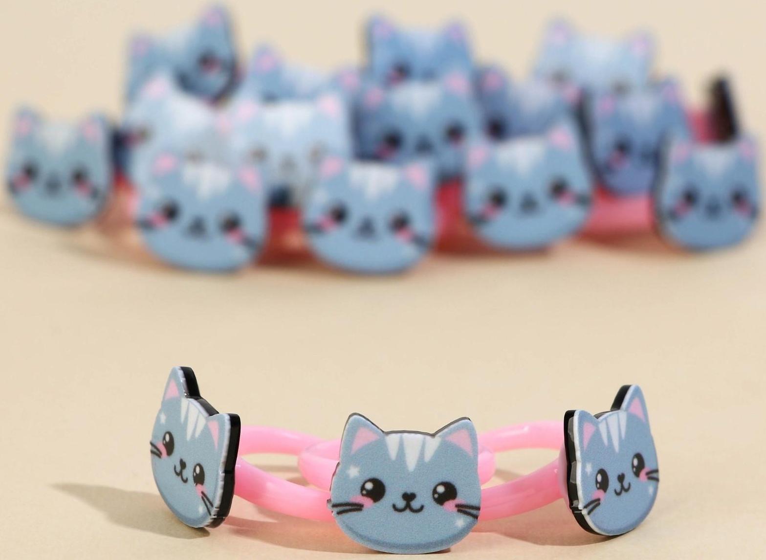 Кольцо детское «Котик» 2 х 1,8 х 1,5 см