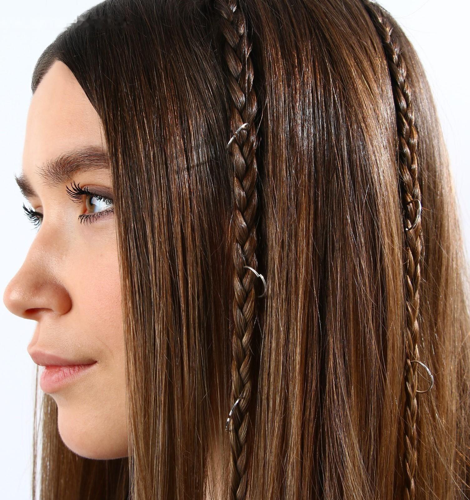 Колечки для волос «Baby girl», пирсинг, 6 шт.