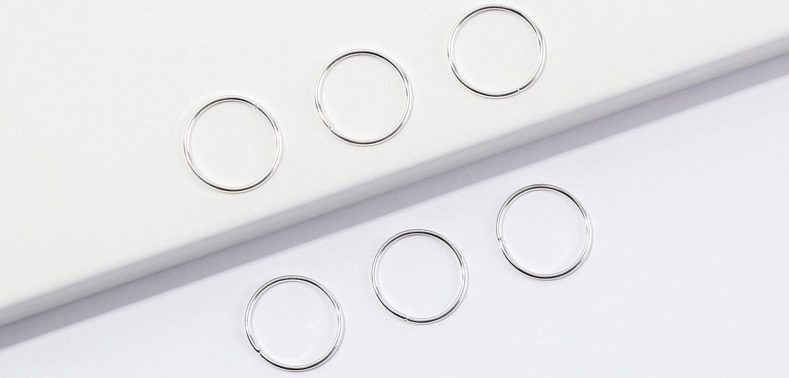 Колечки для волос «Baby girl», пирсинг, 6 шт.