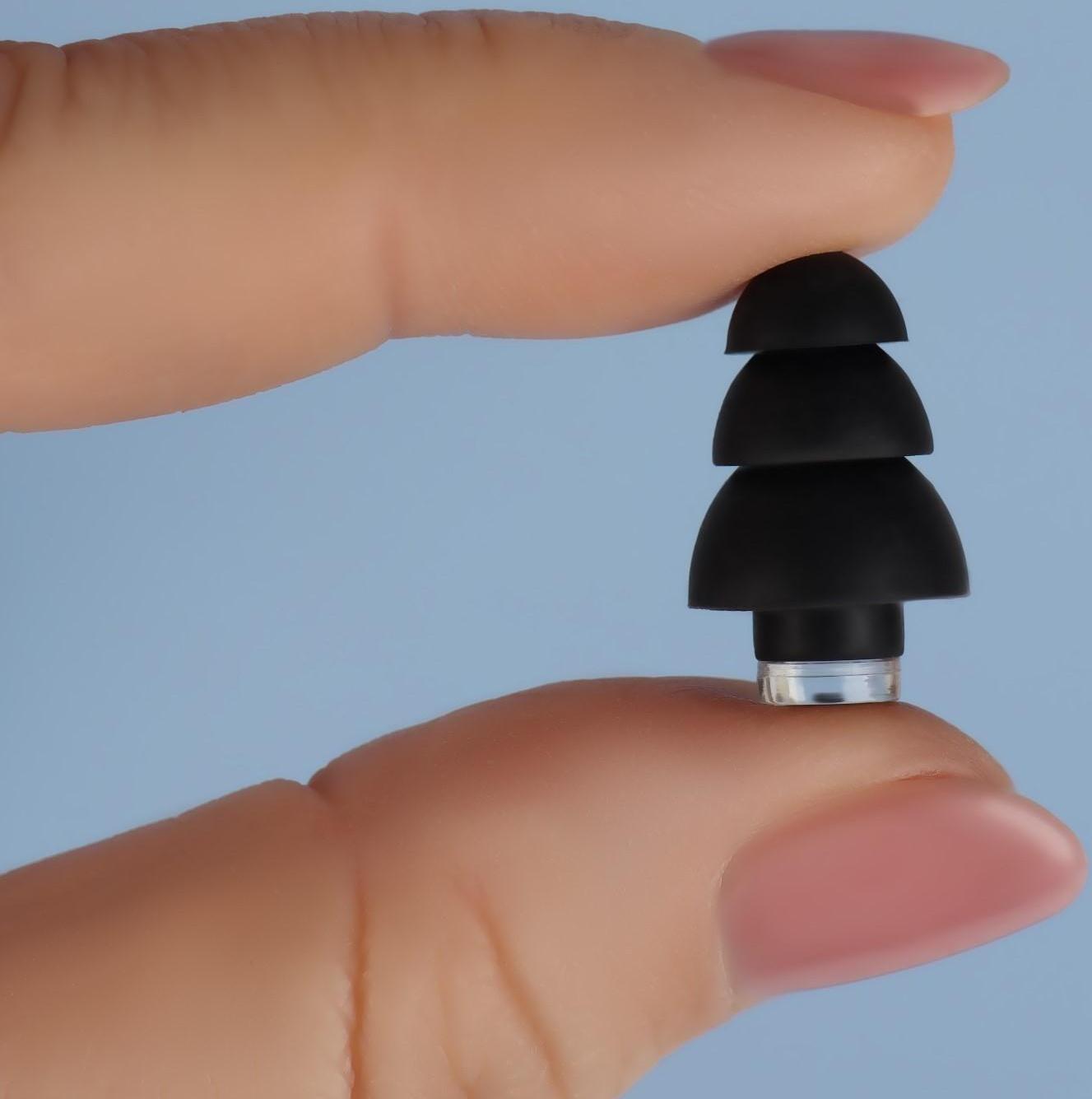 Набор беруш в силиконовом футляре, с брелоком, 3 пары, цвет МИКС