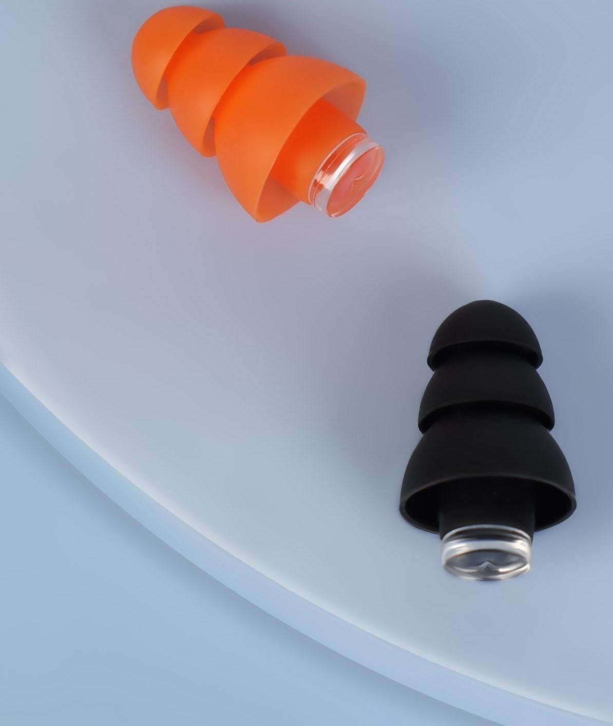 Набор беруш в силиконовом футляре, с брелоком, 3 пары, цвет МИКС