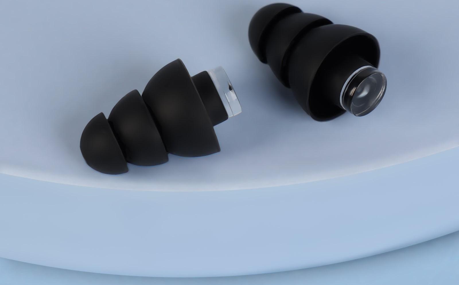 Набор беруш в силиконовом футляре, с брелоком, 3 пары, цвет МИКС