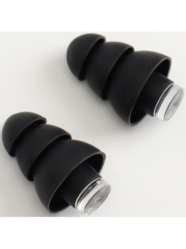 Набор беруш в силиконовом футляре, с брелоком, 3 пары, цвет МИКС