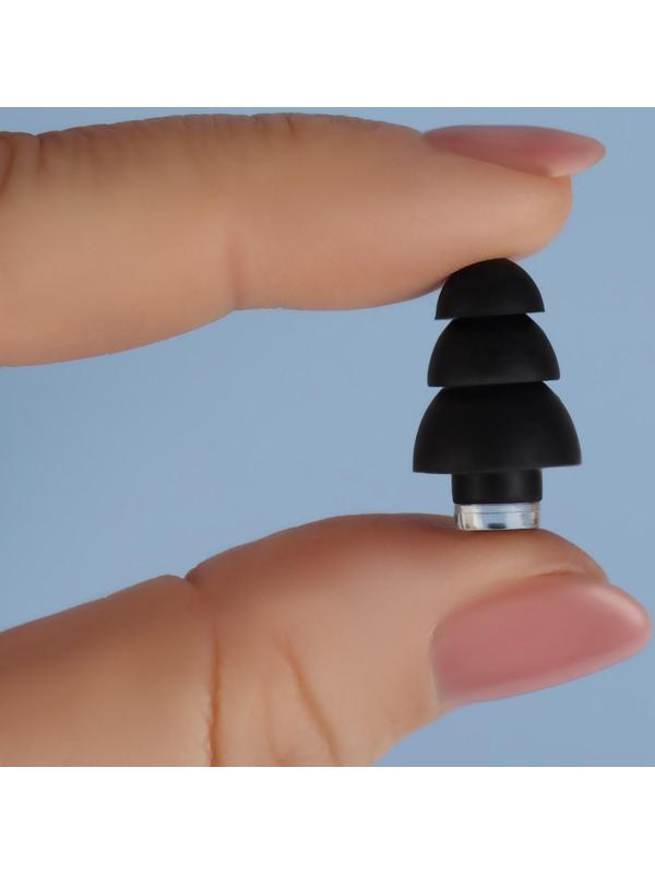 Набор беруш в силиконовом футляре, с брелоком, 3 пары, цвет МИКС