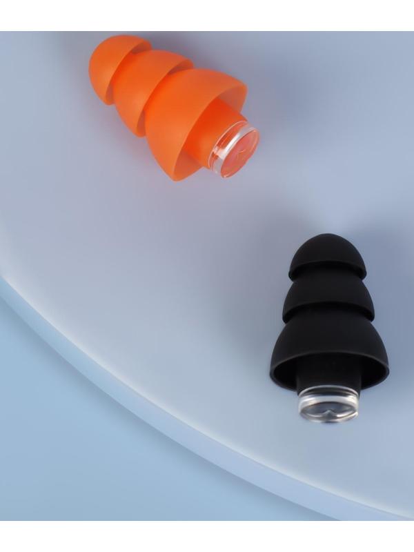 Набор беруш в силиконовом футляре, с брелоком, 3 пары, цвет МИКС