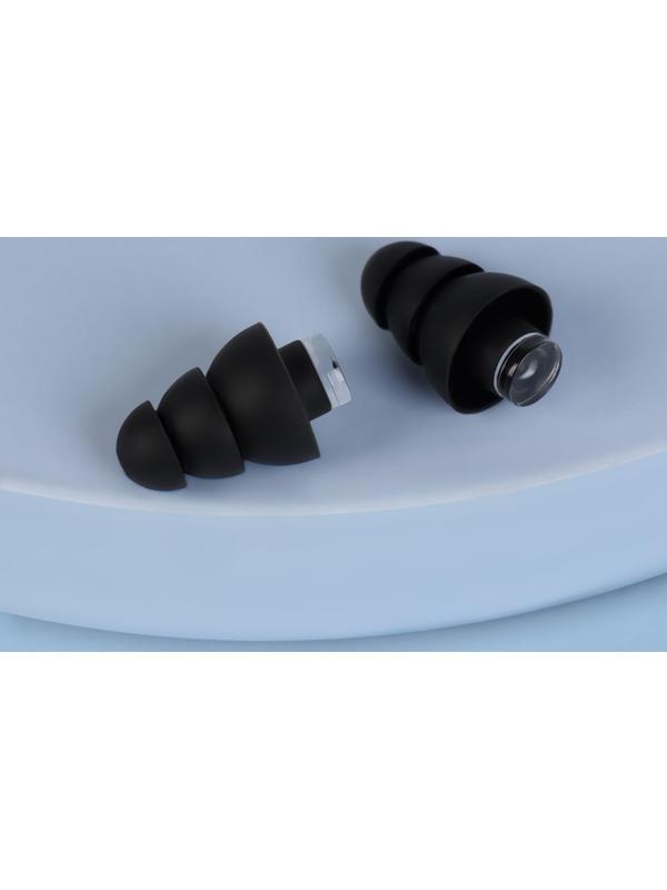 Набор беруш в силиконовом футляре, с брелоком, 3 пары, цвет МИКС