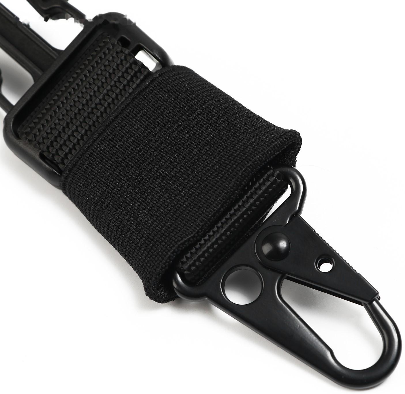 Ремень тактический с карабином, 75-110см, черный