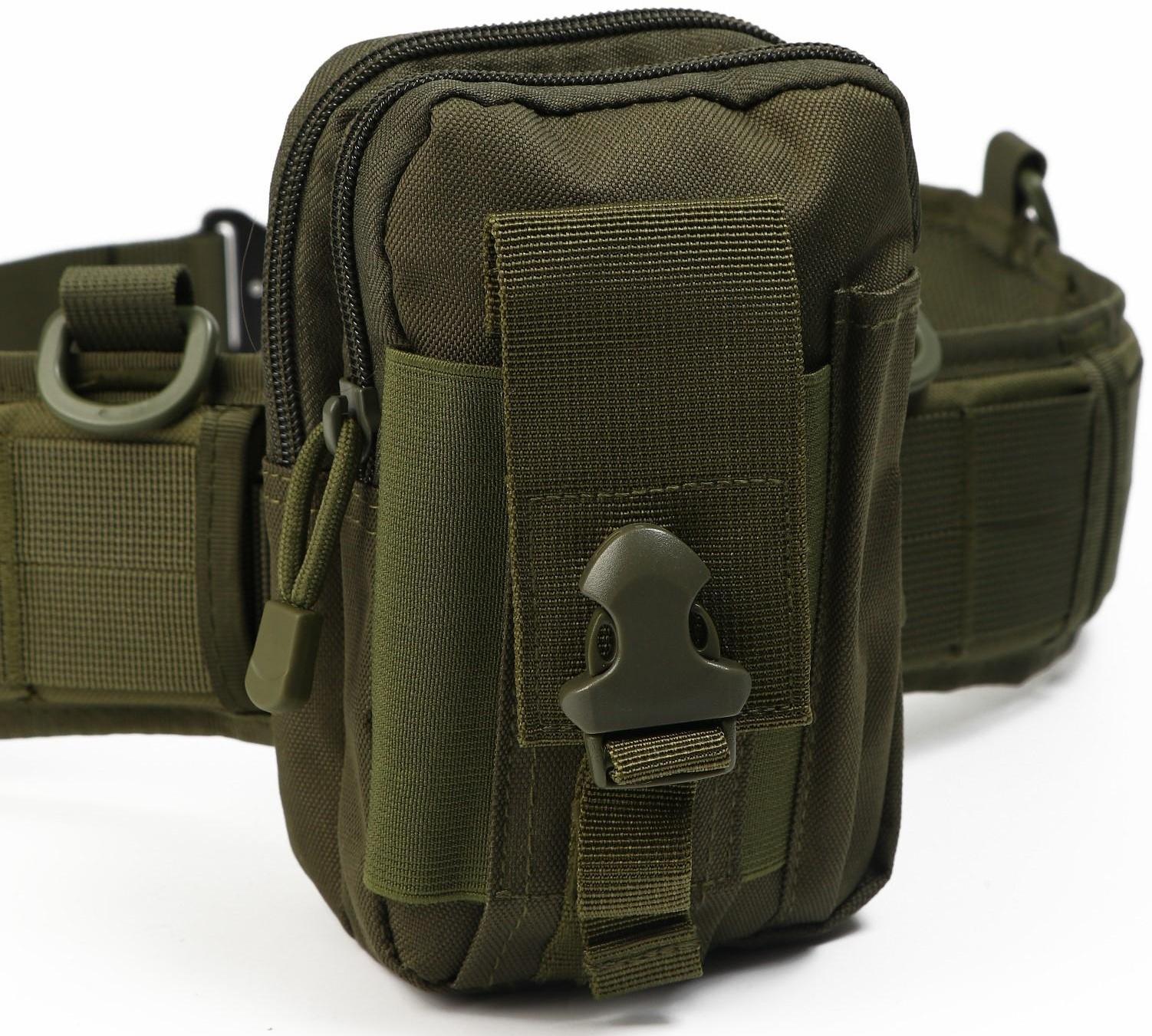 Ремень тактический с подвесами, 125 см, ширина 8,2 см, хаки