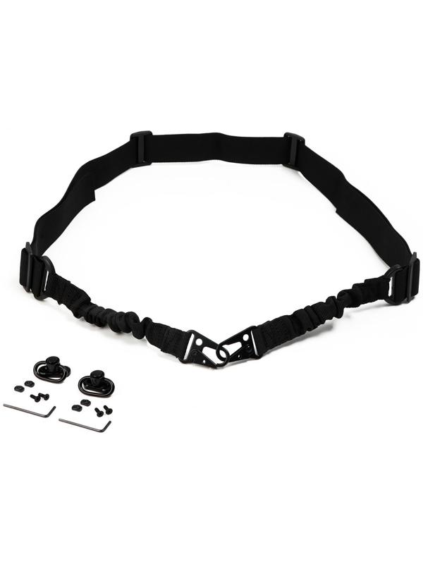 Ремень тактический с 2 карабинами, 135см, черный