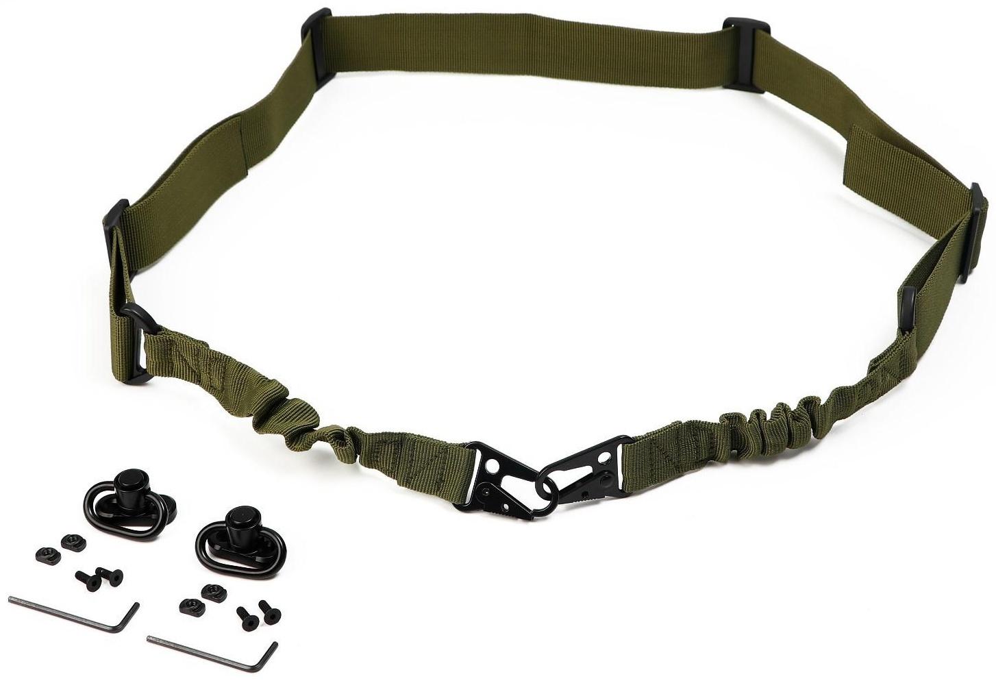 Ремень тактический с 2 карабинами, 135см, хаки