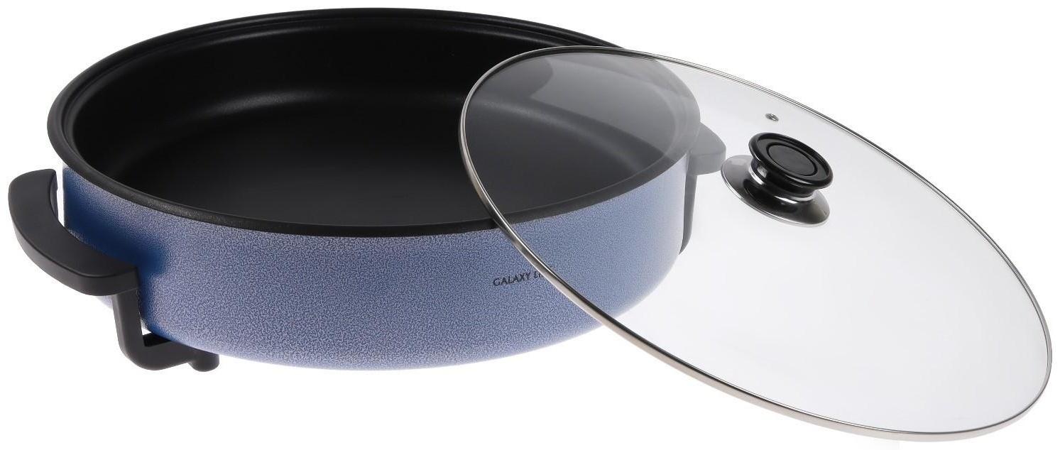 Сковорода электрическая Galaxy GL 2664, 1700 Вт, d=42 см, глубина 7 см, синяя