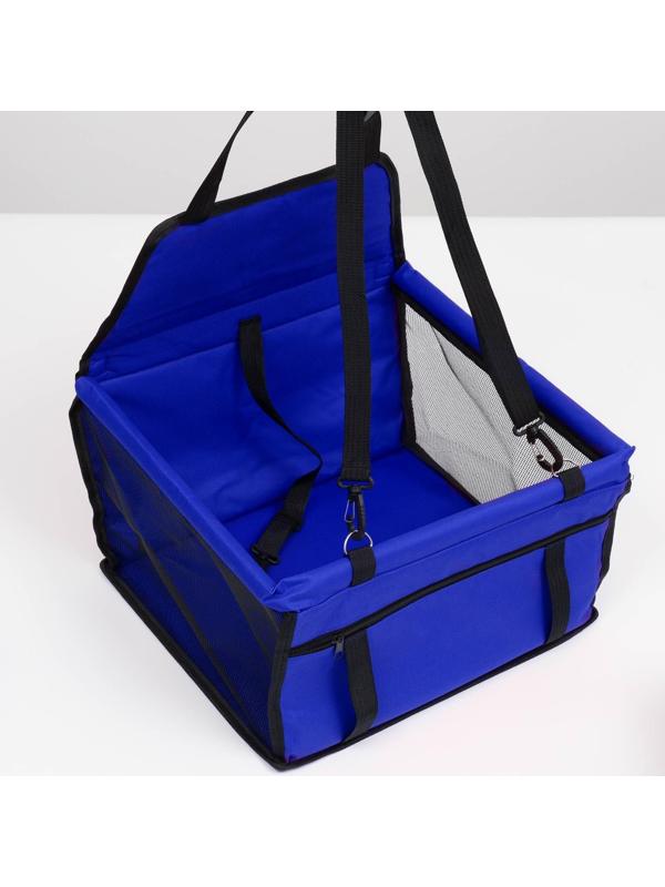 Автокресло для животных 40*30*25 см, синее