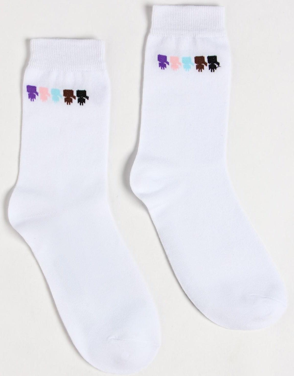 Носки, цвет белый, размер 23-25 (37-40)