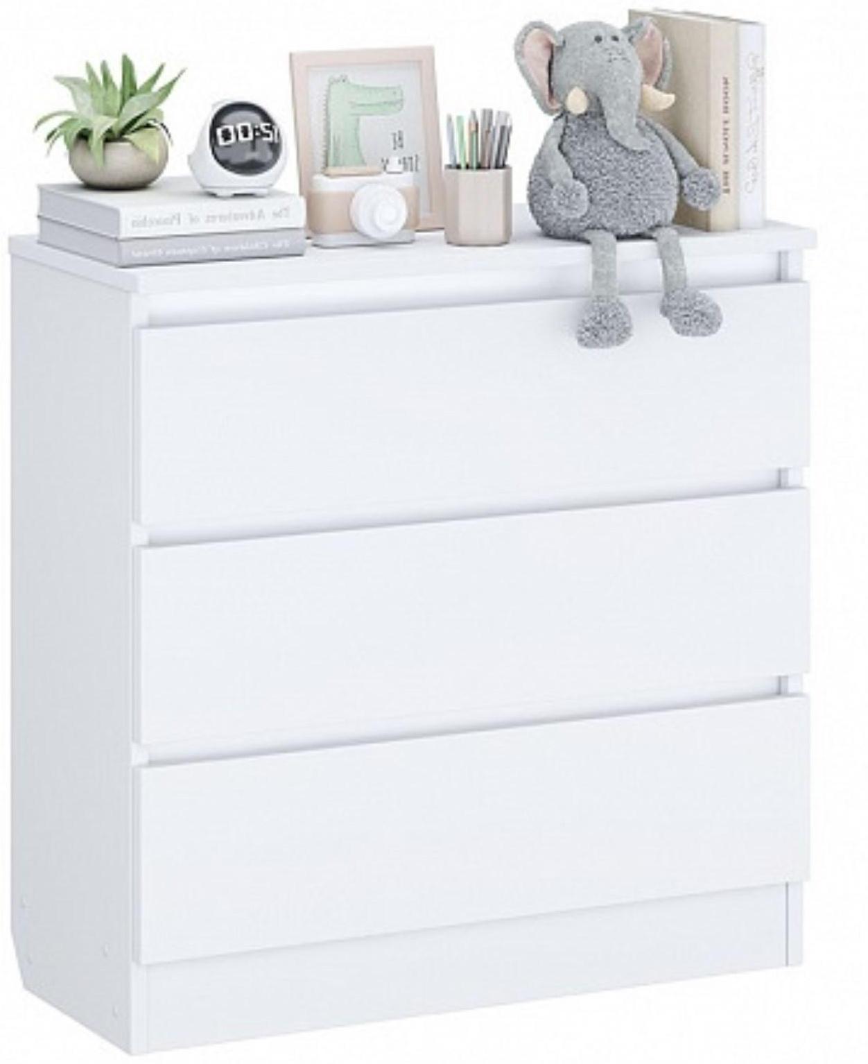 Комод Polini kids, 3 ящика, 800х350х797, белый