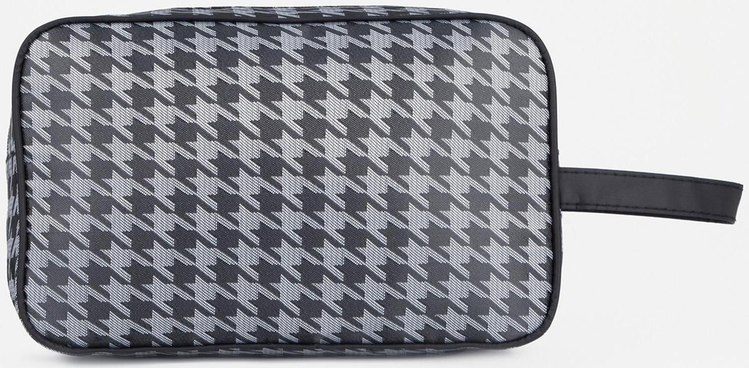 Косметичка на молнии, наружный карман, цвет серый