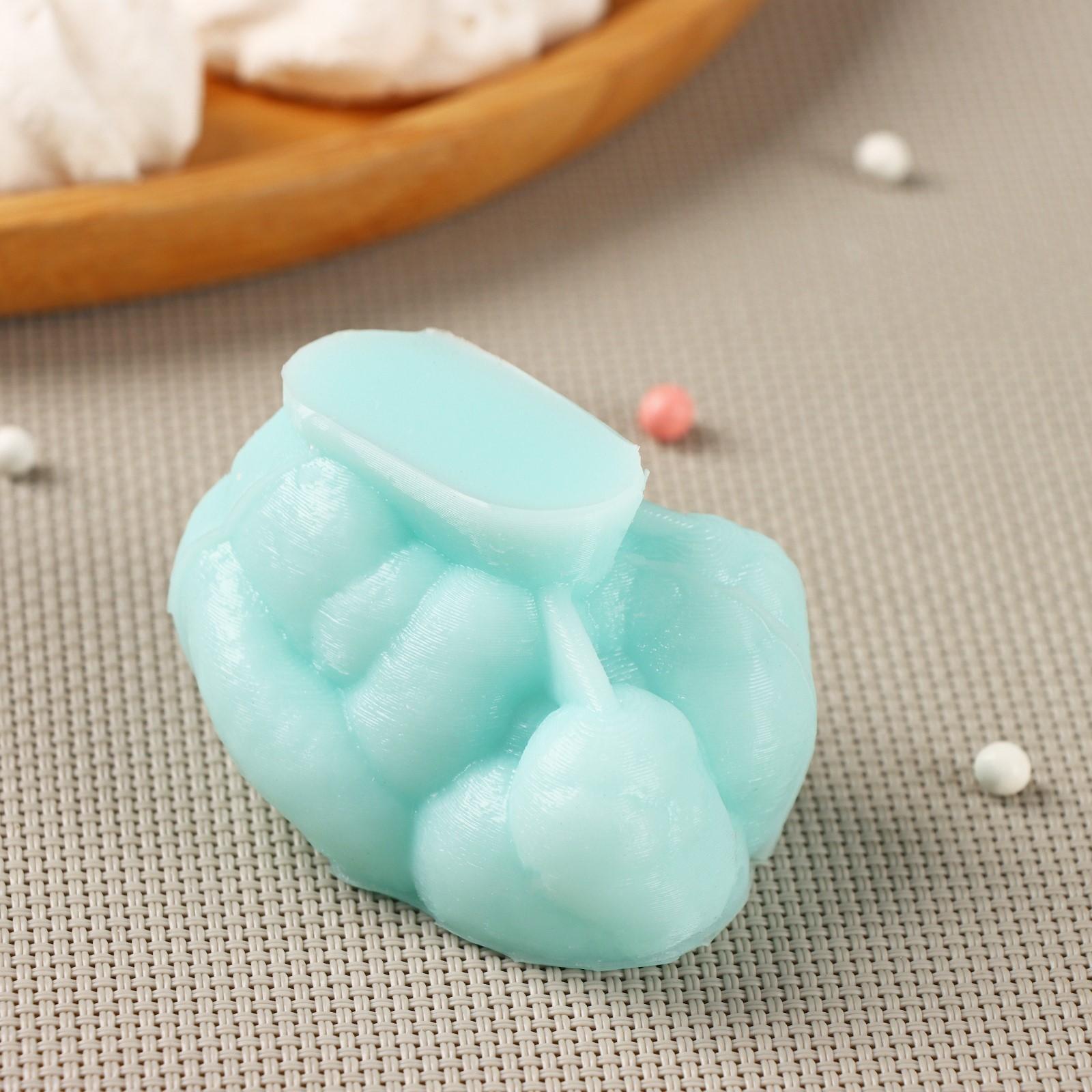 Силиконовая форма «Лапочка зайка», 6×4,1×3,6 см, цвет бирюзовый