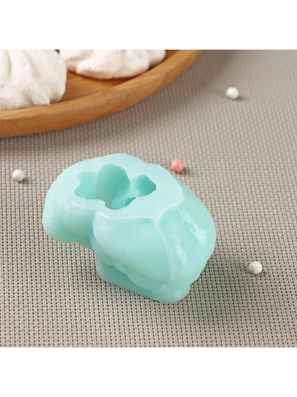 Силиконовая форма «Лапочка зайка», 6×4,1×3,6 см, цвет бирюзовый