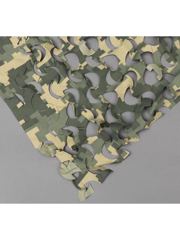 Сетка маскировочная, 6 × 2,2 м, зелёно-серая, «Пейзаж Полынь»