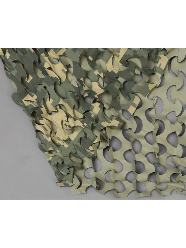 Сетка маскировочная, 6 × 2,2 м, зелёно-серая, «Пейзаж Полынь»