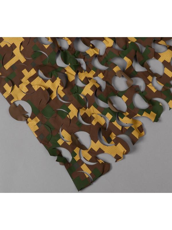 Сетка маскировочная, 3 × 2,2 м, жёлто-коричневая, «Пейзаж Утка»