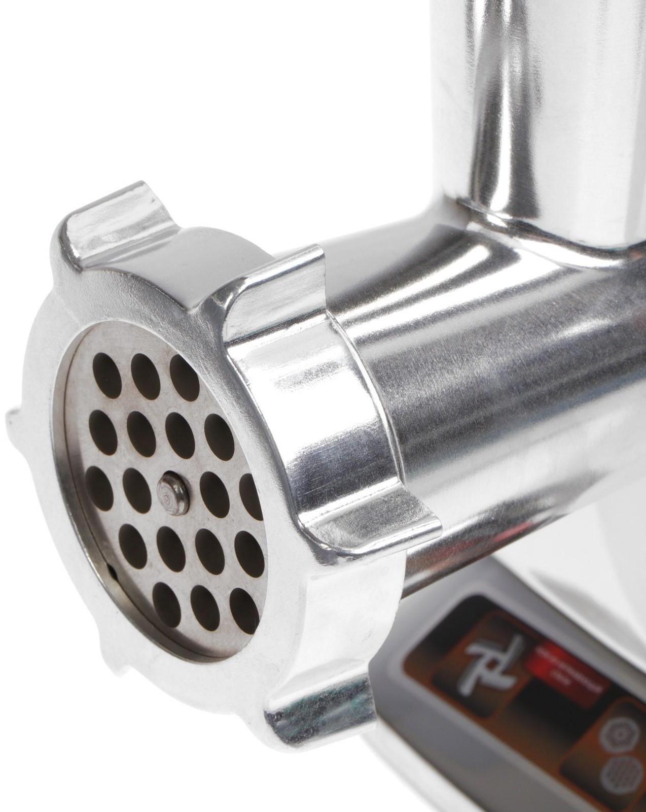 Мясорубка Sakura SA-6419BK, 2000 Вт, 2 кг/мин, реверс, серибристо-чёрная