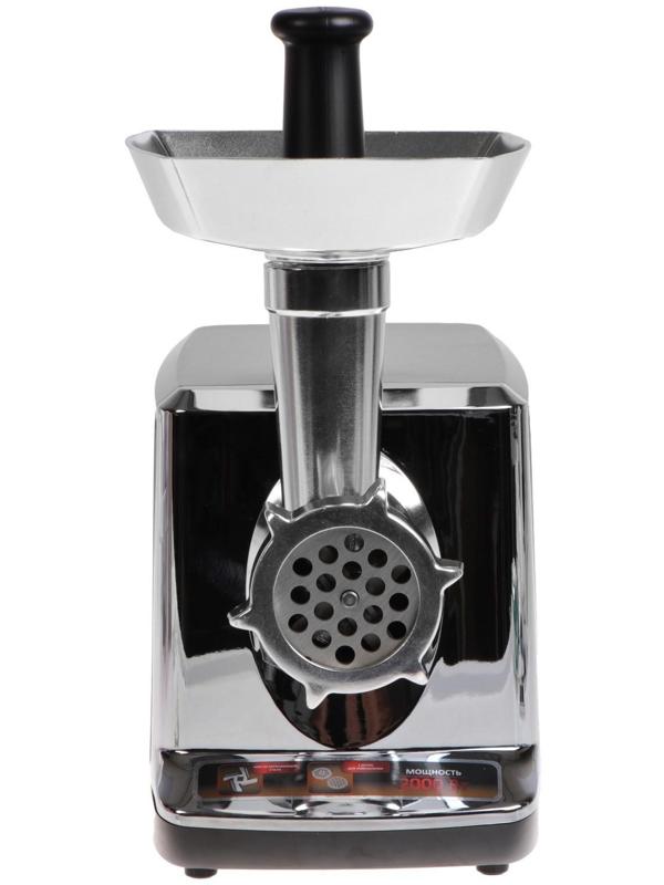 Мясорубка Sakura SA-6419BK, 2000 Вт, 2 кг/мин, реверс, серибристо-чёрная