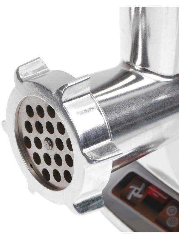 Мясорубка Sakura SA-6419BK, 2000 Вт, 2 кг/мин, реверс, серибристо-чёрная