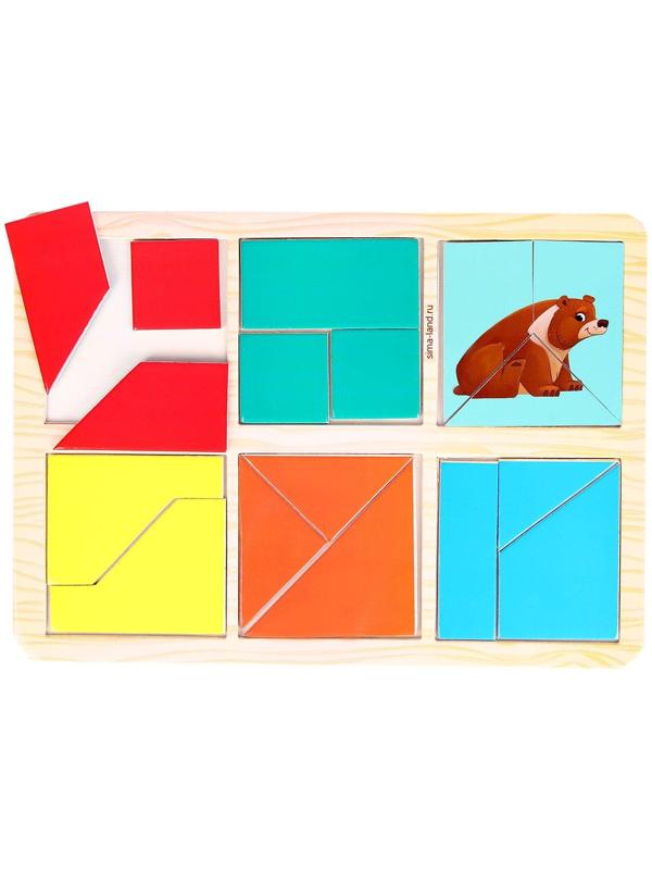 Квадраты Никитина «Изучаем животных леса»