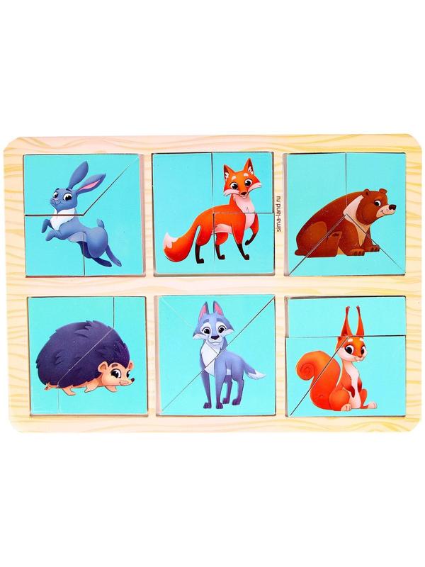 Квадраты Никитина «Изучаем животных леса»