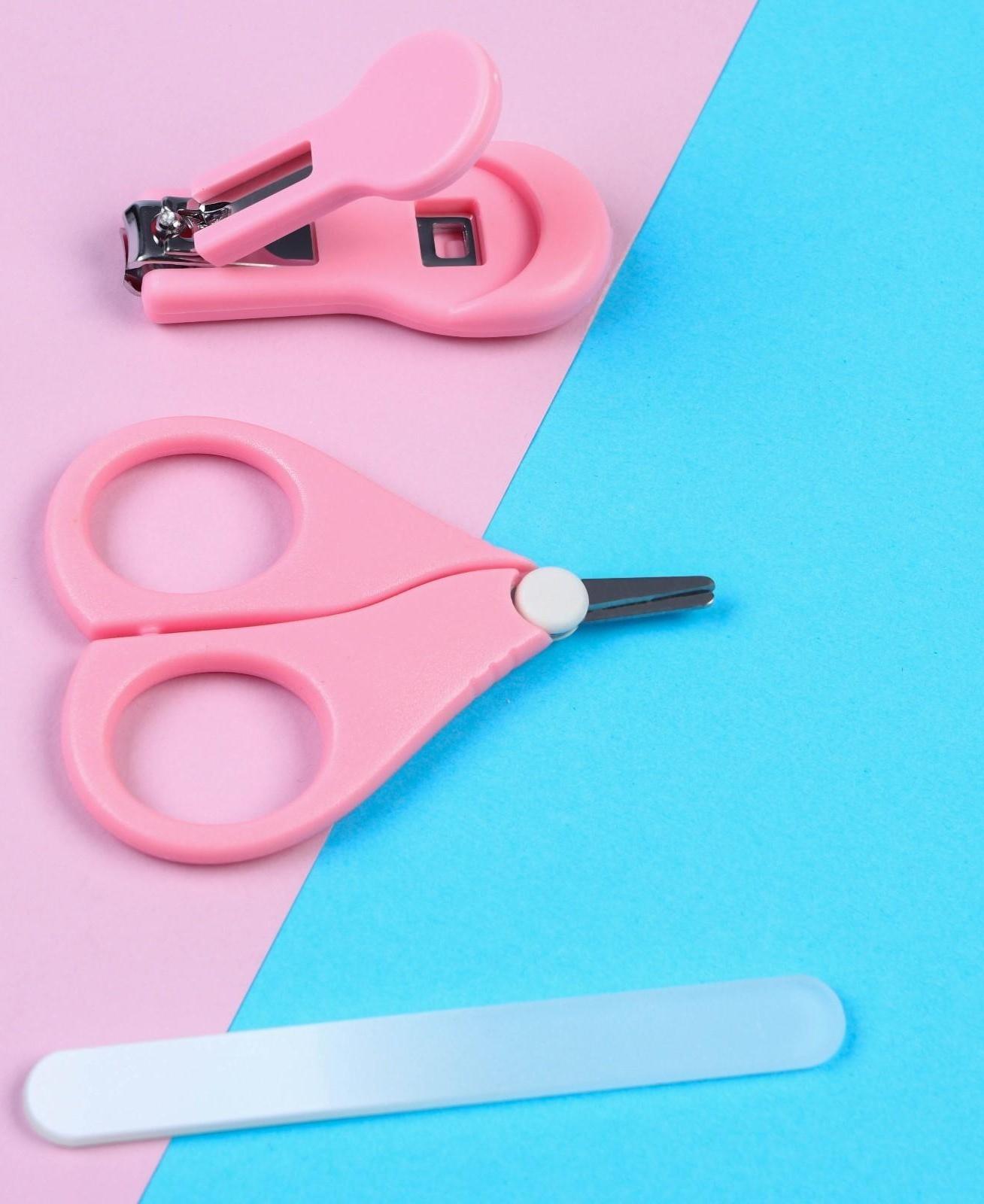 Маникюрный набор детский для самых маленьких «Счастье» (ножницы+щипчики+пилка)