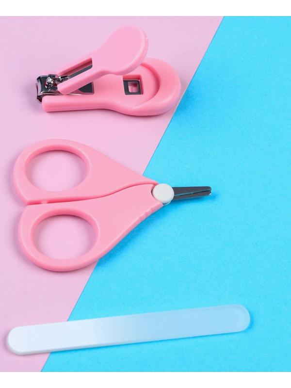 Маникюрный набор детский для самых маленьких «Счастье» (ножницы+щипчики+пилка)