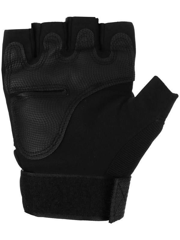 Перчатки тактические, без пальцев, размер XL, цвет чёрный