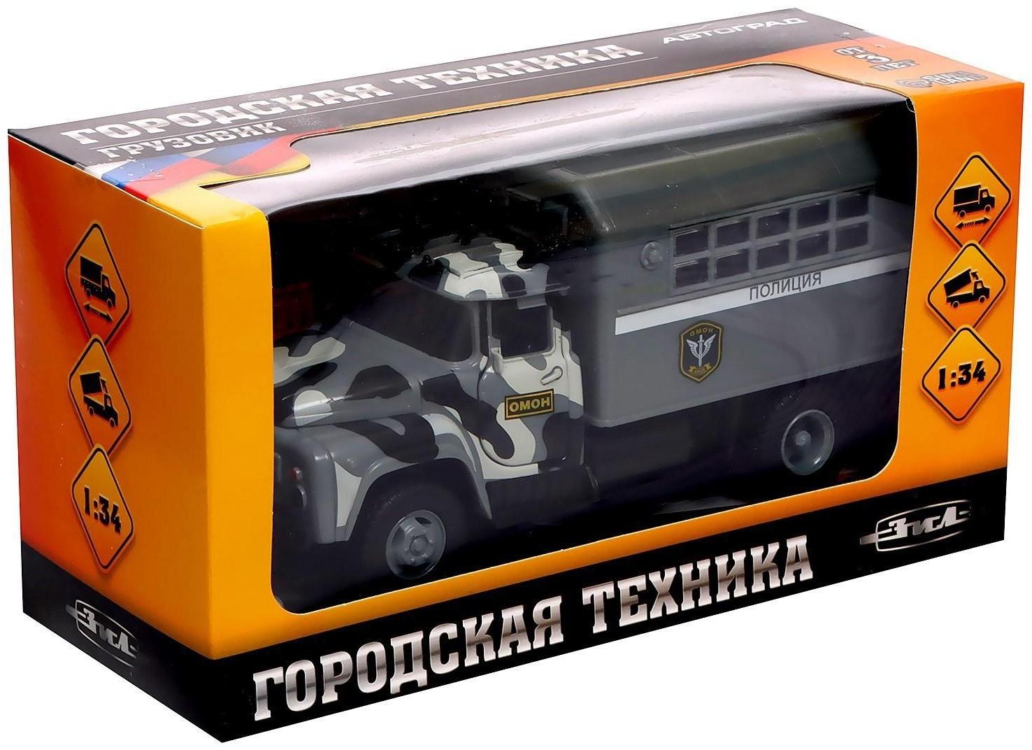 Грузовик инерционный «ЗИЛ. Полиция», масштаб 1:34, свет и звук